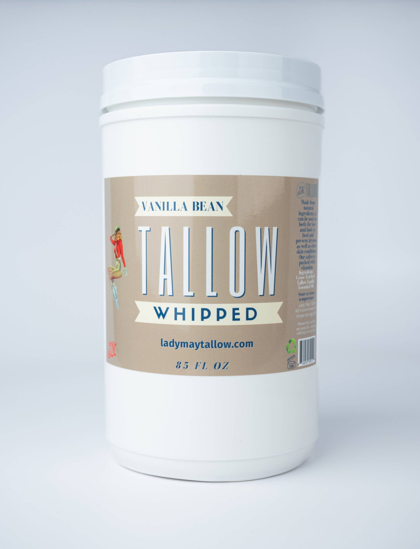 Whipped Tallow – All-Natural Moisturizer | Choose Scent & Size (2oz–85oz): Unscented / 9oz