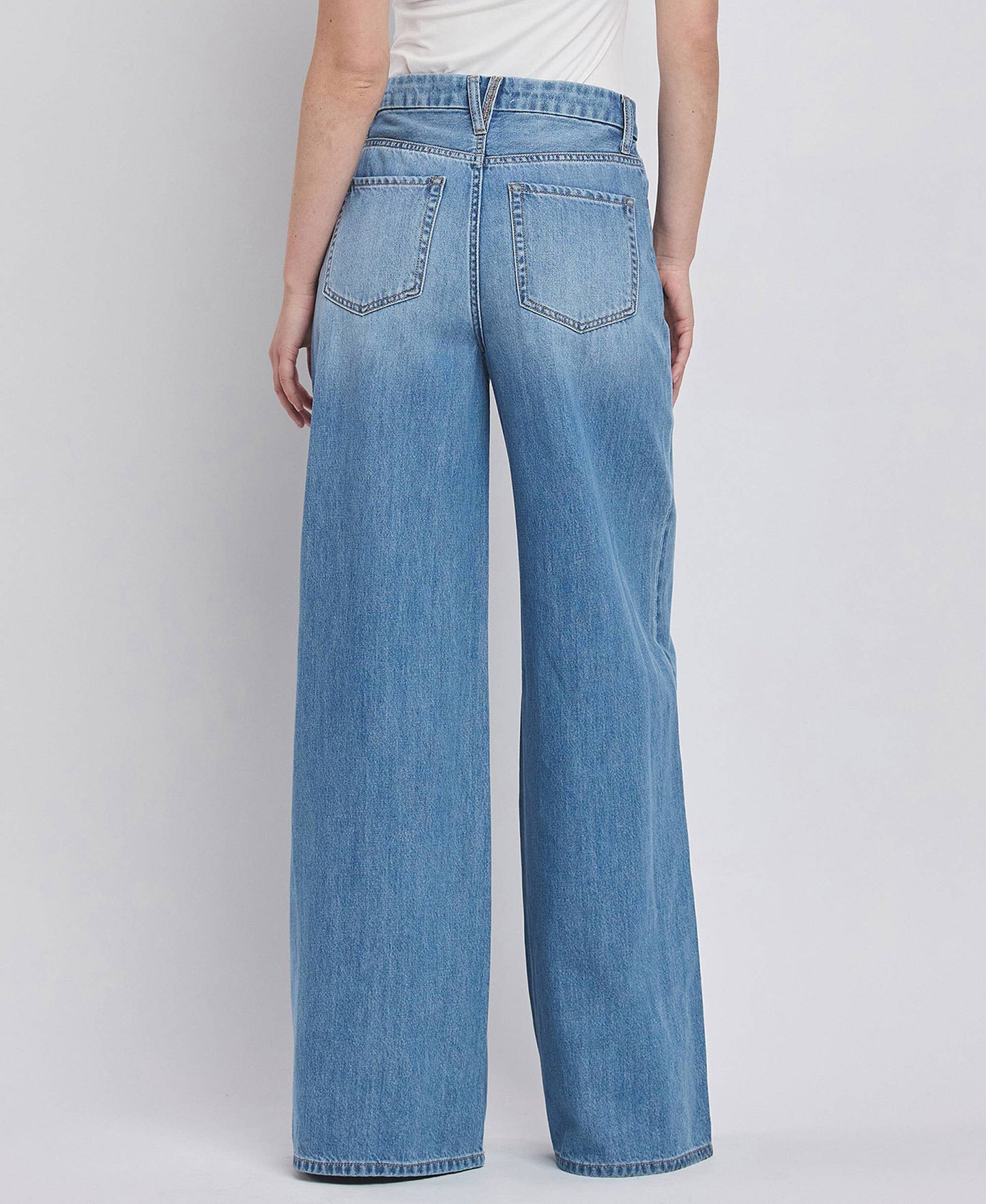 SUPER HIGH RISE WIDE LEG JEANS sizes: 27-32