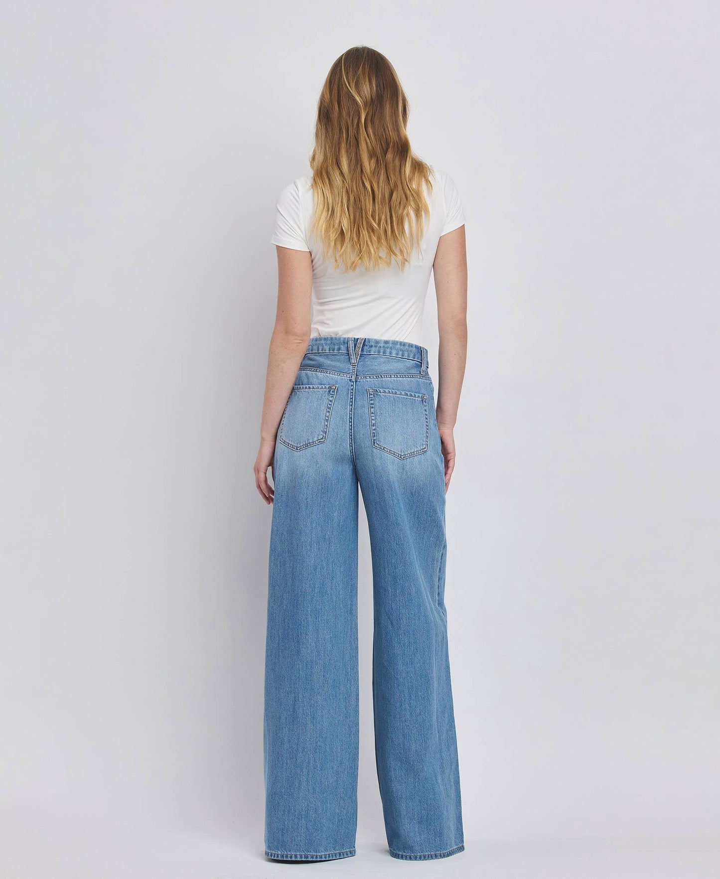 SUPER HIGH RISE WIDE LEG JEANS sizes: 27-32