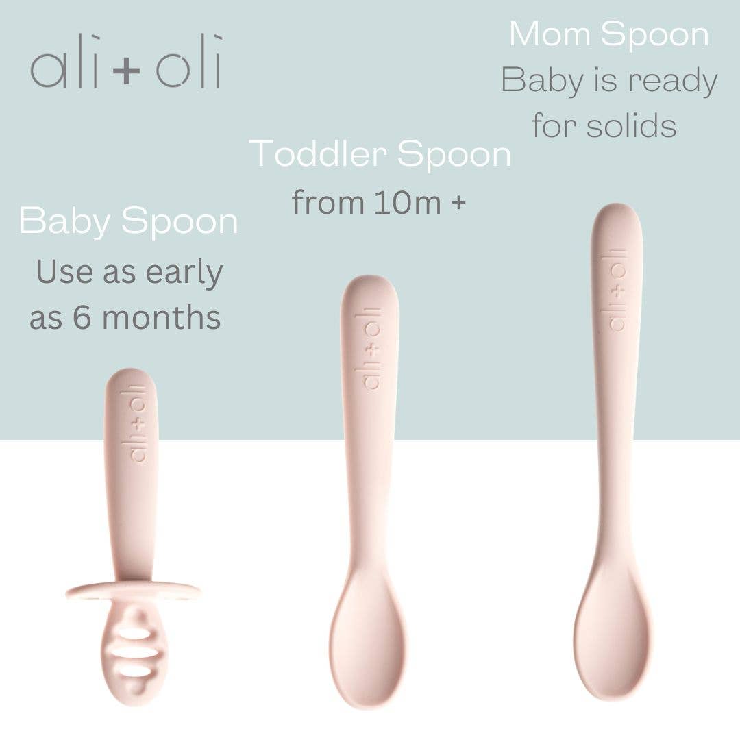 (3-pc) Multi Stage Spoon Set for Baby (Blush) 6m+