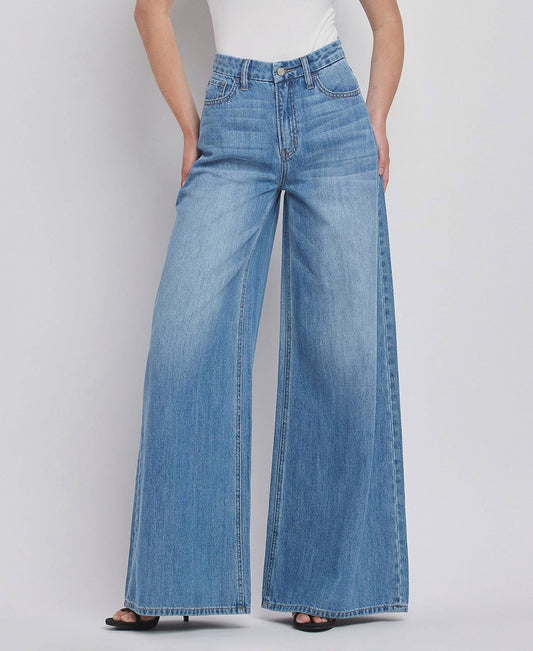 SUPER HIGH RISE WIDE LEG JEANS sizes: 27-32