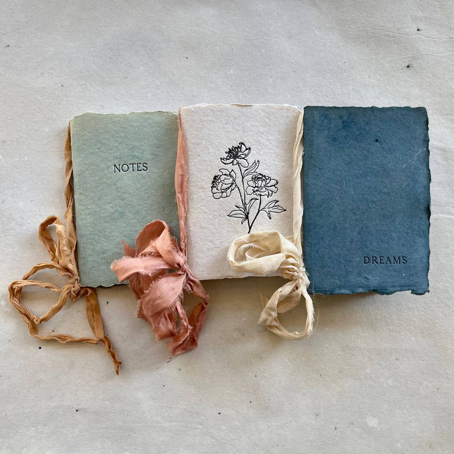 Dolly Notebooks - with silk ribbons