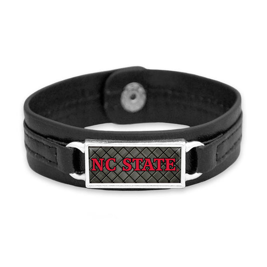 NC State Wolfpack Black Nameplate Bracelet