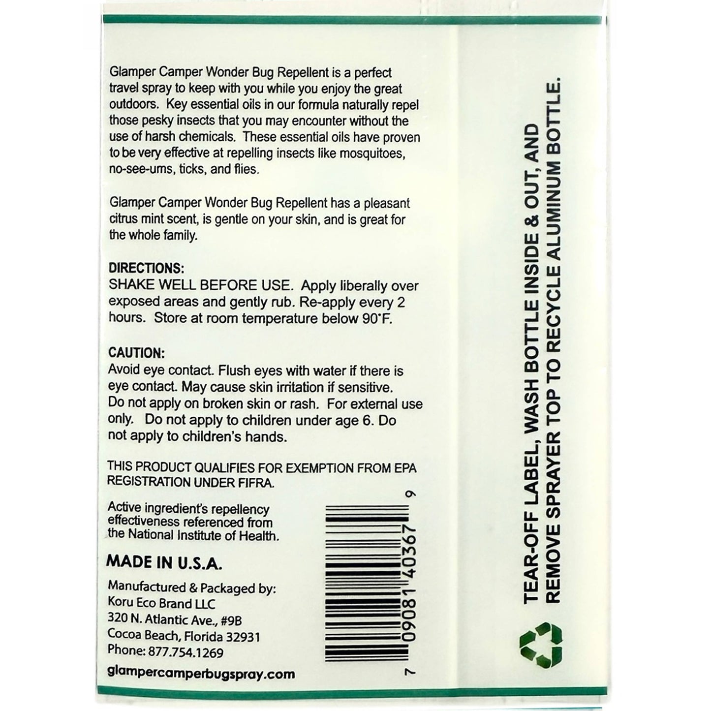 Glamper Camper Wonder Bug Repellent