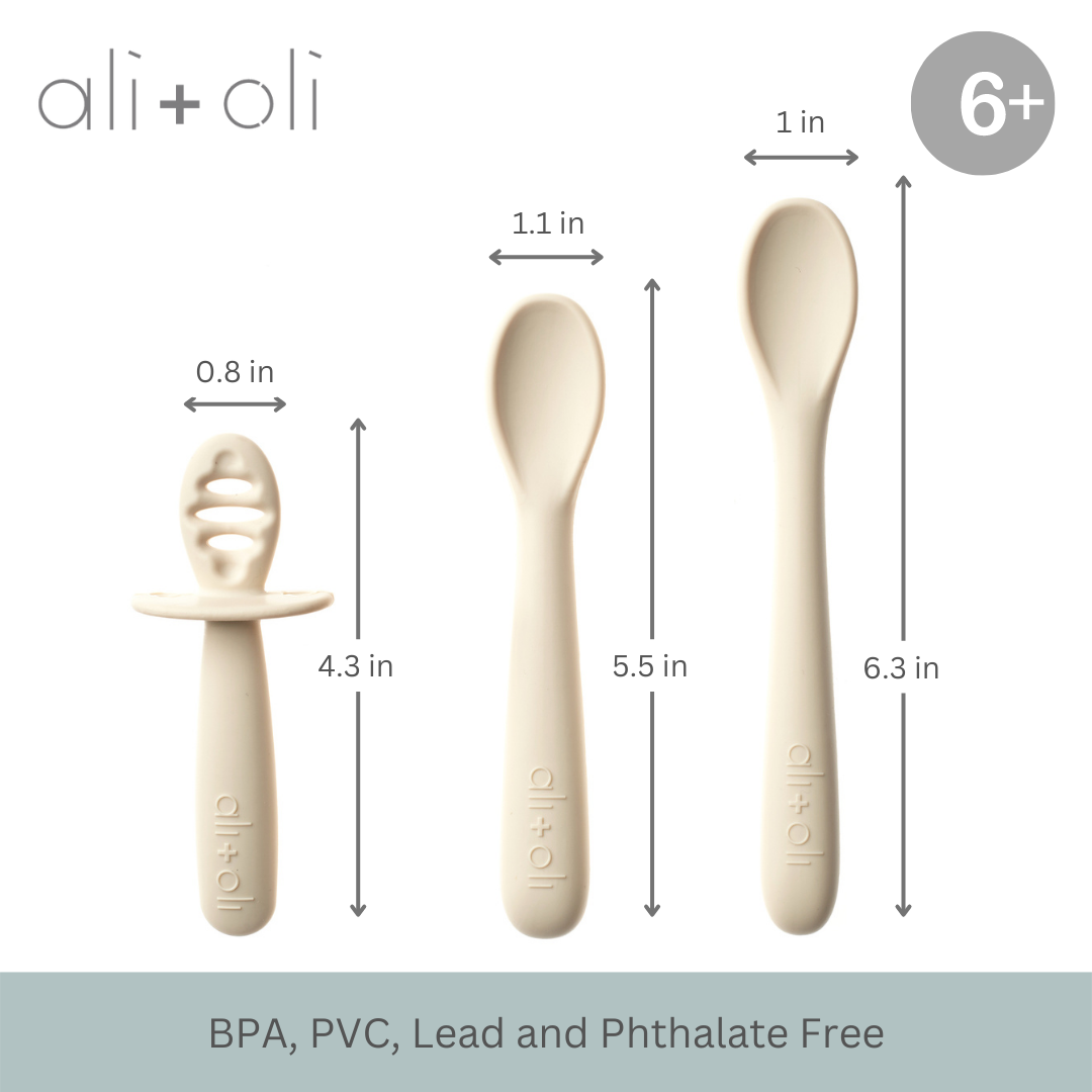 (3-pc) Multi Stage Spoon Set for Baby (Coco) 6m+