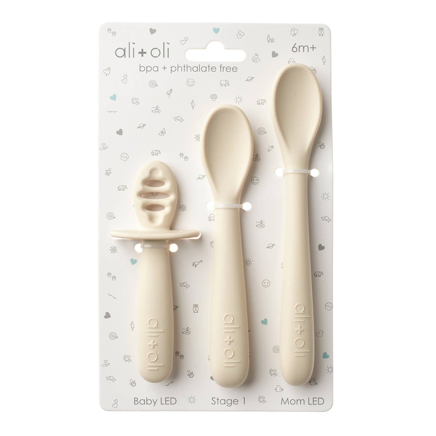 (3-pc) Multi Stage Spoon Set for Baby (Coco) 6m+