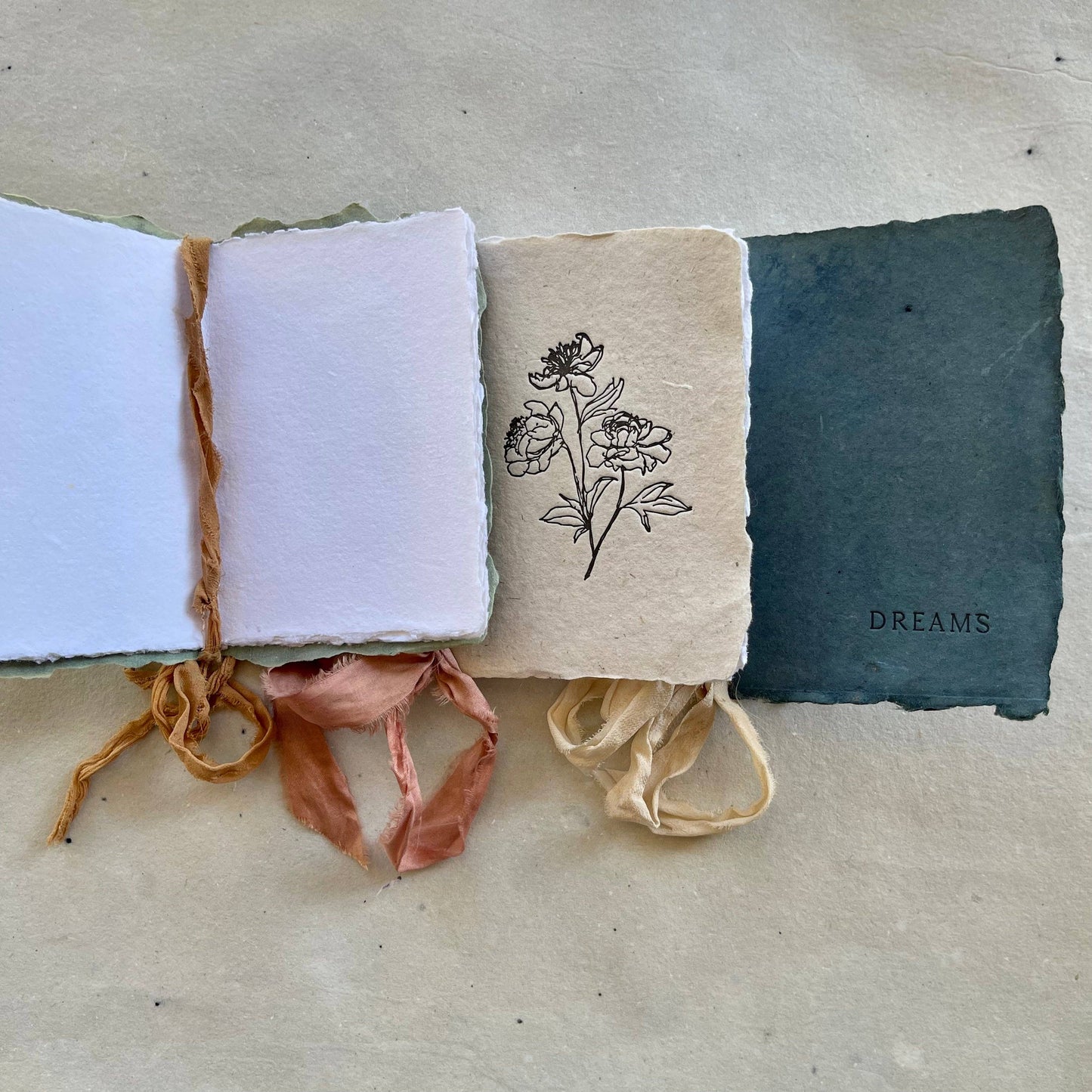 Dolly Notebooks - with silk ribbons