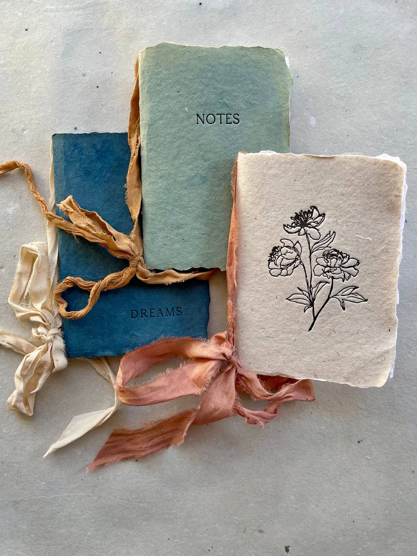 Dolly Notebooks - with silk ribbons